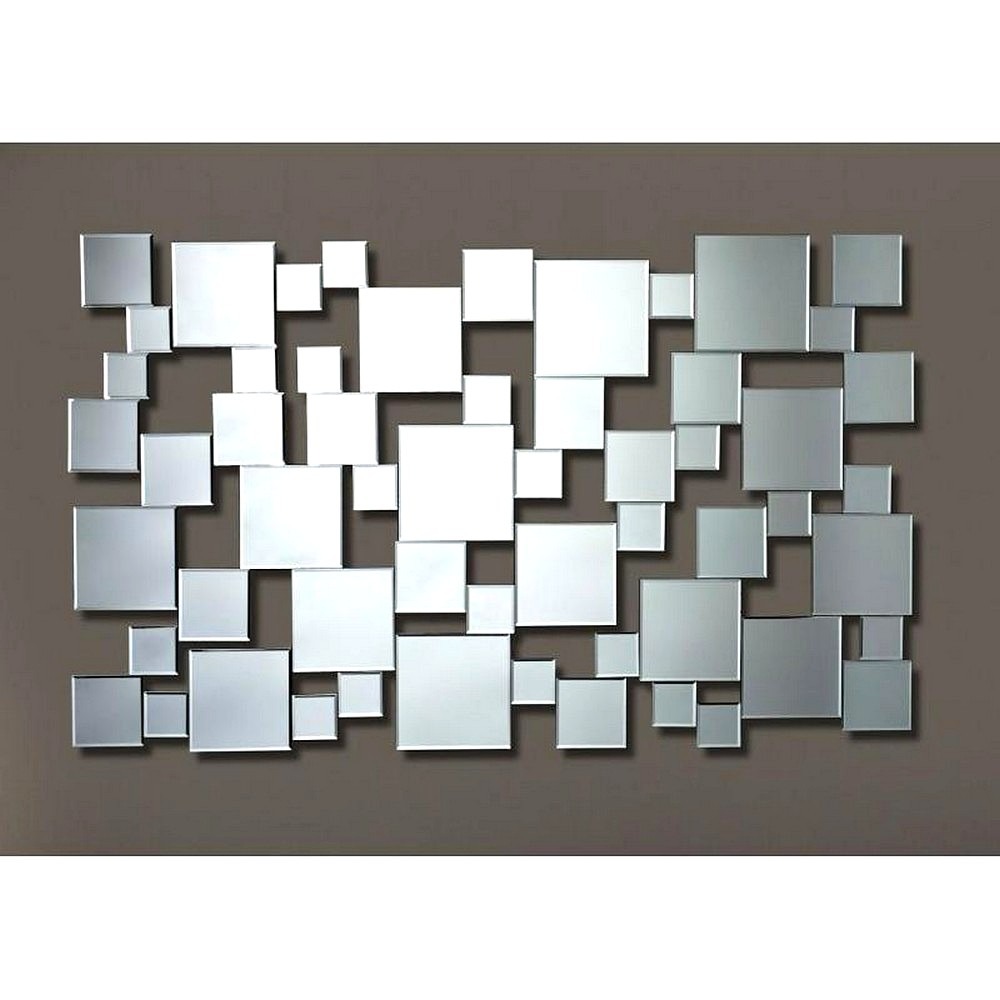 Layered Square Mosaic Wall Mirror thumbnail